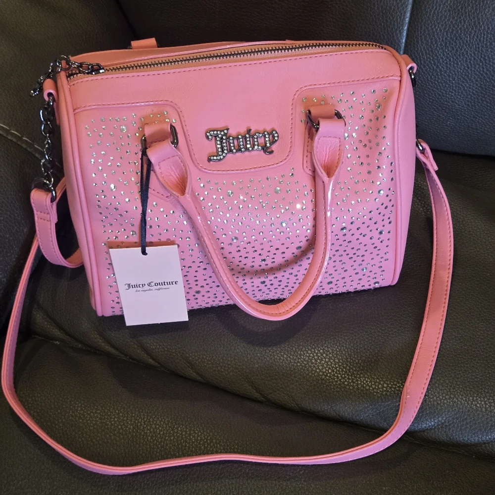Juicy Couture hot Pink Dazzle Satchel